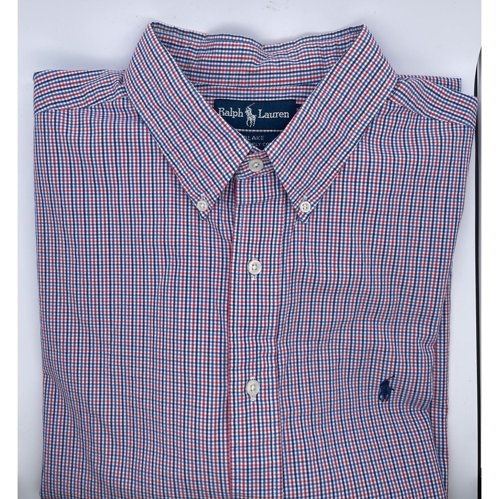 Men's Ralph Lauren Short Sleeve Shirt Size XXL 100% Two-Ply Cotton